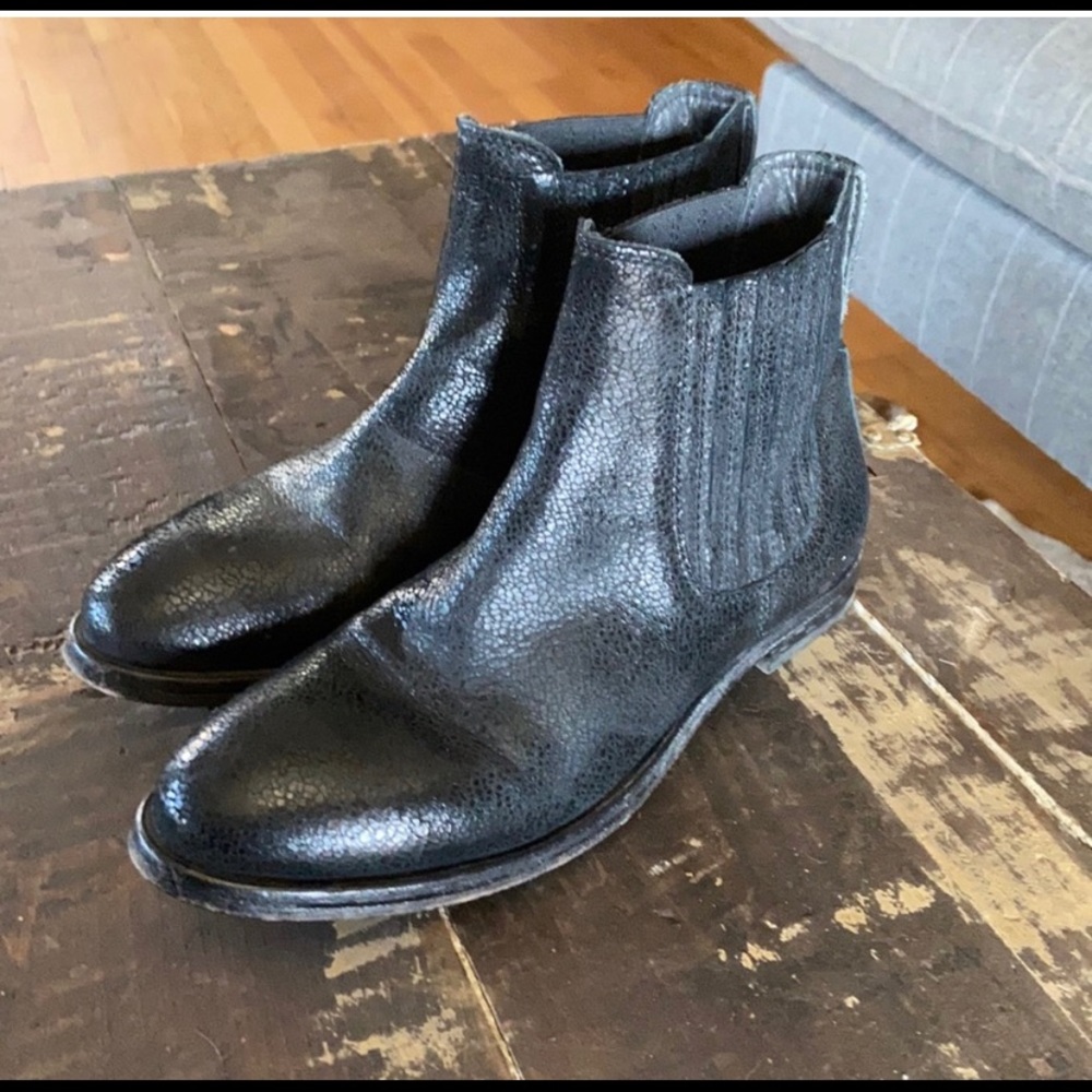 MOMA Distressed Leather Bootie 6 1/2